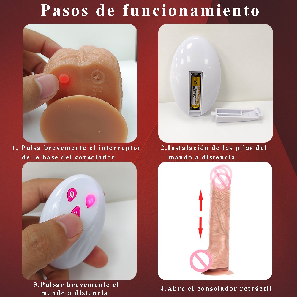 Consolador Vibrador Inalámbrico - Más placer shop