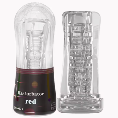 Masturbador masculino transparente
